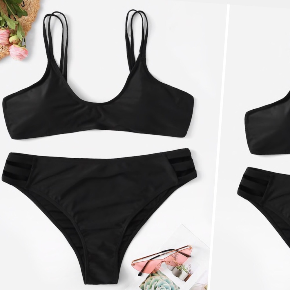 New Plus Double Straps Cut-Out Bikini!